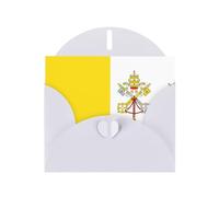 Vatican Flag Print Blank Note Card, All Occasion Holidays Greeting Card White