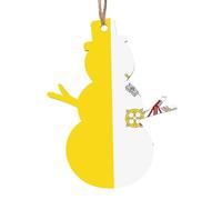 Vatican flag Wooden Snowman Shape Decoration Fashion Design 6 PCS Suitable For Home Festival Decoration