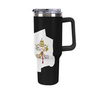 Vatican Map Flag 40oz Travel Mug Coffee Cup