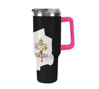 Vatican Map Flag 40oz Travel Mug Coffee Cup
