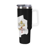 Vatican Map Flag 40oz Travel Mug Coffee Cup