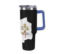 Vatican Map Flag 40oz Travel Mug Coffee Cup