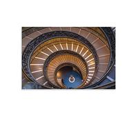 Vatican Museums Stairs, Vatican Spiral Staircase, Italy Print, Gold Frame Canvas, Vatican Museum Pri Canvas Art Poster And Wall Art Picture Print Modern Family Bedroom Decor Posters 16x24inch(40x60cm)