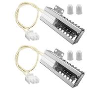 Vaticas Gas Range Oven Igniter Fit for Samsung GE Whirlpool Hot-point Range Oven Burner Replace DG94-00520A WB13K21 W10918546 W11176454 5304509706 with Connector Plug and Ceramic Nuts 2PCS