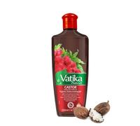 Vatika Naturals Castor Hair Oil - 200 ml, Infused with Castor Oil & Rosemary, & Citrus Lemon Extracts, Promotes Thicker Looking Hair
