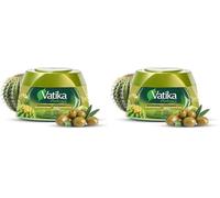 Vatika Naturals Hair Cream - Anti-Breakage (210ml, Cactus) | Strengthening Formula with Olive, Cactus & Ghergir for Strong, Stylish Hair (Pack of 2)