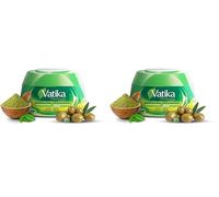 Vatika Naturals Hair Cream - Nourish & Protect (210ml, Olive) | Infused with Olive, Henna & Almond for Moisture Lock & Healthy, Stylish Hair (Pack of 2)