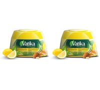Vatika Naturals Hair Cream - Refreshing Lemon (210ml) | Enriched with Lemon, Tea Tree & Almond for Naturally Stylish, Problem-Free Hair (Pack of 2)
