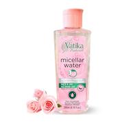 Vatika Naturals Micellar Cleansing Water 200ml I 3 in 1 Face Cleaner, Makeup Remover & Skin Glow I Dermatologically Tested, Rose Water Infused I Suitable for All Skin Types