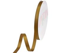 VATIN Double Face Antique Gold Satin Ribbon 10mm X 45m,Gold Polyester Fabric Ribbon use for Bows Bouquet, Gift Wrapping, Floral Arrangement Wedding Decoration