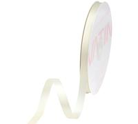 VATIN Double Face Antique White Satin Ribbon 10mm X 45m,Antique White Polyester Fabric Ribbon use for Bows Bouquet, Gift Wrapping, Floral Arrangement Wedding Decoration