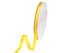 VATIN Double Face Daffodil Satin Ribbon 10mm X 22m,Yellow Polyester Fabric Ribbon use for Bows Bouquet, Gift Wrapping, Floral Arrangement Wedding Decoration