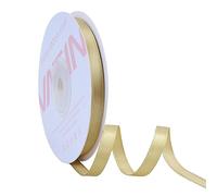 VATIN Gold Satin Ribbon Polyester 6mm X 23m(25 Yards) Craft Fabric Ribbon Perfect for Gift Wrapping,Hair Bow,Party Balloon Trimming, Cake Decoration Sewing and Other Craft Projects