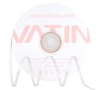 VATIN Polyester Satin Ribbon 3mm X 91m, Double Faced Silver Ribbon for Wedding Invitations, Gift Wrapping, Christmas Ornaments, and Tag Decorations
