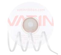 VATIN Satin Ribbon with 3mm X 45m, Double Faced Silver Polyester Thin Ribbon Use for Bows, Hair, Crafts, Floral, Wedding, Gift Wrapping and More