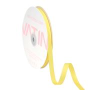 VATIN Solid 10mm Grosgrain Ribbon, 45 Metre, Lemon Yellow