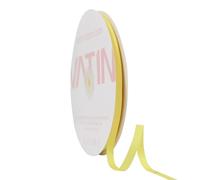 VATIN Solid 6 mm X 45 Metres Lemon Yellow Grosgrain Ribbon 45 Metres Each Roll Perfect for Crafts, Wedding Decor, DIY Hair Accessories, Sewing, Gift Package Wrapping and More