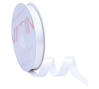VATIN White Satin Ribbon Polyester 10mm X 23m(25 Yards) Craft Fabric Ribbon Perfect for Gift Wrapping,Hair Bow,Party Balloon Trimming, Cake Decoration Sewing and Other Craft Projects