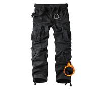 VATINNT Men's Fleece Lined Work Cargo Trousers, Thermal Multi Pockets Camouflage Military Tratical Pants 3358 E Battlefield Camo 36