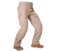VATINNT Men's Hiking Trousers Waterproof Cargo Trousers Outdoor Tactical Combat Army Work Pants with Multi Pocket G4WF Khaki 36