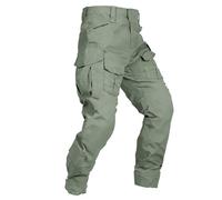 VATINNT Men's Hiking Trousers Waterproof Cargo Trousers Outdoor Tactical Combat Army Work Pants with Multi Pocket G4WF Army Green 38