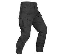 VATINNT Men's Waterproof Hiking Trousers Tactical Cargo Pants G3WF Black 28