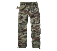 VATINNT Work Trousers Men's Ripstop Cargo Trousers Casual Tactical Camo Cargo Pants with 8 Pockets 3357 C29 Camo 38