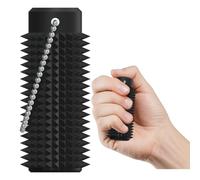 Vatonezich Little Ouchies Fidget - Pocket-Sized Stim Keychain with Spiky Grippie Design, Anxiety & Stress Relief Sensory Toy for Adults, Unique Gifts for Friends & Family (Black)