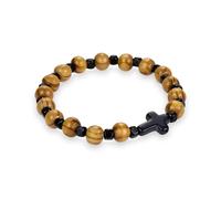 VATOPEDI MONASTERY Wooden Bead Bracelet from Mount Athos - Handmade Boxwood & Beech Prayer Bracelet, Orthodox Christian Spiritual Bracelet for Daily Wear and Devotion