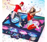VATOS Double Dance Mat for Girls,8-Keys Large Size Electronic Dance Pad,Musical Dance Mat with 2 Competitive Modes 12 Games 3 Difficulty Levels, Ideal Christmas Birthday Gifts for Girls Ages 3-12