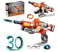 VATOS Foam Blaster Toy Gun for kids,2 In 1 deformation Aerogun and Soft Bullet Toy Gun with 30Darts, Manual Foam Blasters Shooting Games Toys Gift for 6-10 Year Old Boys Girls