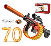 VATOS Foam Blaster Toy Gun for kids with Shell throwing Mode and Chain Mode(24-Darts Clip), Manual Foam Blasters Toy Guns with 70 Darts, Shooting Games Toys Gift for 6-8 Year Old Boys Girls