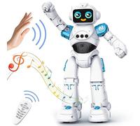 VATOS RC Robot Toys for Kids Age 3+, Smart Talking Voice Remote Control Robot, Gesture Sensing Programmable Emo Robot Toy Birthday Gift Present