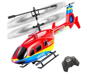 VATOS Remote Control Helicopter,2.4GHz Altitude Hold Birdy RC Helicopters with Gyro & LED Light,One-Key take-off and landing,3.5 CH Radio Controlled Aircraft Indoor for Kids Adults Beginner age 10+