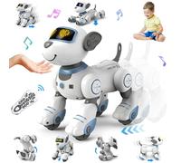 VATOS Remote Control Robot Dog Toy for Kids - Interactive Touch & Follow 17 Functions Robot Puppy, Programmable Smart Walking Intelligent Dancing RC Robic Dog Toys 3-12 Birthday Gifts