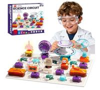 VATOS Science Circuit for Kids Ages 6-12, 68PCS Electronics Building Kit with 450+ STEM Projects, Rotational Imaging, Sound Recording & Playback, Dual Power STEM Educational Toys for Boys Girls