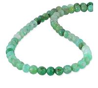 Vatslacreations Chrysoprase Necklace for womens,925 sterling silver Chrysoprase Beads, Chrysoprase Beads Necklace, Chrysoprase Beads Jewelry, Green Chrysoprase healing crystal