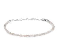 Vatslacreations Natural Rough Diamond Bracelet, Multi-Color Beaded Raw Diamond Bracelet, Women Diamond Bracelet, 925 Sterling Silver Bracelet, Rough Diamond Bracelet (White Rough Diamond)