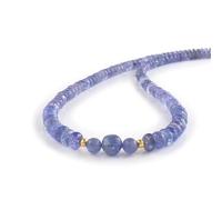 Vatslacreations Natural Tanzanite Necklace: Genuine Tanzanite Beads, December Birthstone Gift - Handmade Beaded Jewelry for Mother's Day