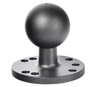 VAUBORTTI 1.5" Ball Mount Base with Round AMPS Plate - One-Piece Die-Cast Aluminum Base with High-Density, Impact-Resistant TPU Ball, C Size Compatible with Arms from RAM, Scotty, iBOLT