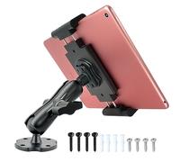 VAUBORTTI iPad Pro / Mini 6.5 - 12.9 Inch iPad Pro / Mini Heavy Duty Aluminium Mount iPad Holder for Truck Car Dashboard Desk Swivel Wall Mount with Ball Joint