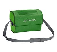 VAUDE Aqua Box Handlebar Bag - PVC-Free Tarpaulin Bike Bag with 6 Litre Storage Volume - Use as a Handlebar Bag or Travelbag with Removable Shoulder Strap - Parrot Green
