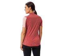 Vaude Bike Matera Half Zip Short Sleeve Jersey Pink 38 Woman 38 Brick