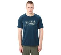 Vaude Gleann Ii Short Sleeve T-shirt Blue L Man