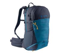 VAUDE Hiking Backpack Wizard in blue 30+4L, Water-Resistant Backpack for Women & Men, Comfortable Trekking Backpack with Well-Designed Carrying System & Practical Compartmentalization