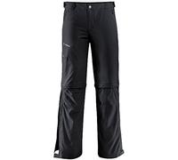 Vaude Men Me Farley Stretch T-Zip II Long Zip-off Pants for Hiking - Black/Black, 48