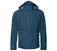 Vaude Men'S Escape Light Rain Jacket - Size 40 In Blue, Water-Repellent Outdoor Jacket, Breathable Windbreaker With Hood, Climate-Friendly Hiking Jacket