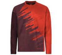 Vaude Bike Moab Ls Vi Long Sleeve T-shirt Red 2XL / Regular Men 2XL Glowing Red / Black