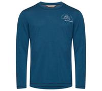 Vaude Monviso Ii Long Sleeve Base Layer Blue L Men