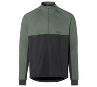Vaude - Qimsa Halfzip L/S Shirt - Cycling jersey size L, olive/black
